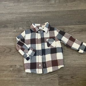 Baby KITH Plaid Button Up